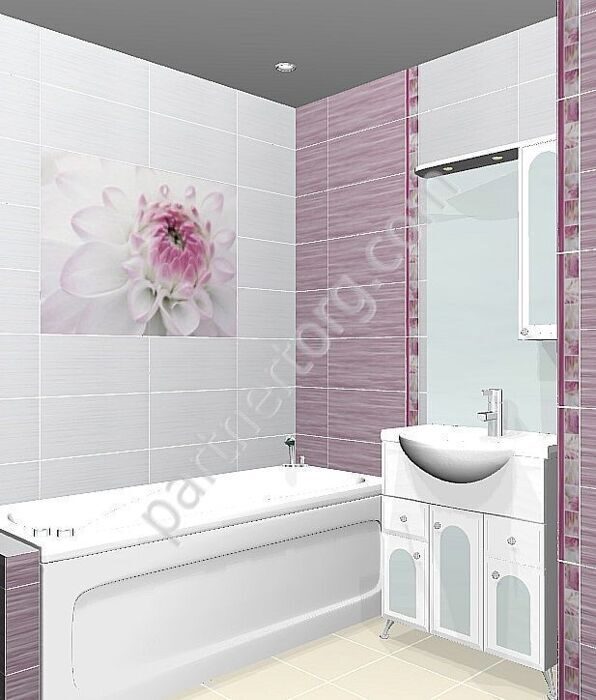 Виолетта лиловое панно керамическое Нефрит керамика