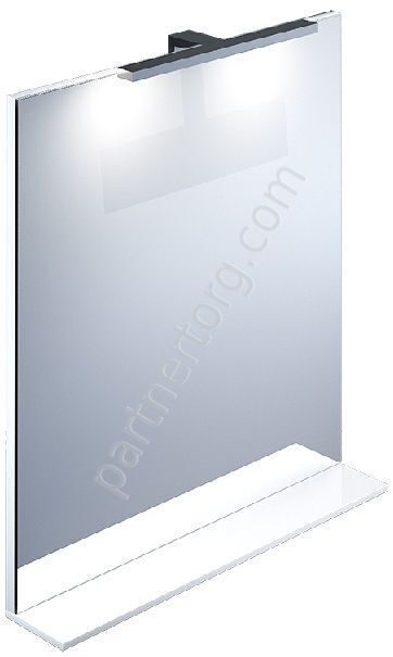 Кусто зеркало для ванной комнаты 70 см с LED подсветкой Иддис