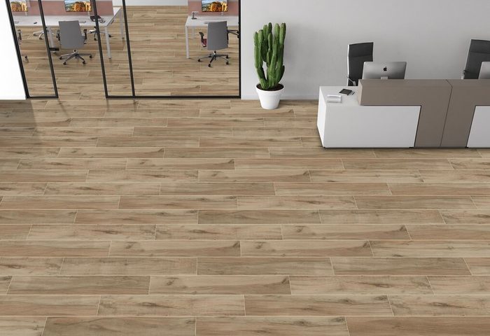 American Elm Wood CARVING коричневый керамогранит матовый 15х90см Empero