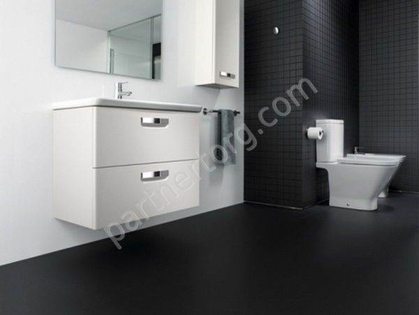 Gap тумба для ванной комнаты белый глянец 70 Roca