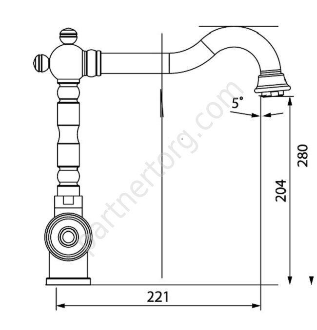 0ldie Iddis смеситель для кухни бронза OLDBRL0i05