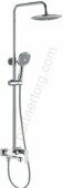 HB2401 душевая система с верхним душем, смесителем и ручной лейкой, хром Haiba