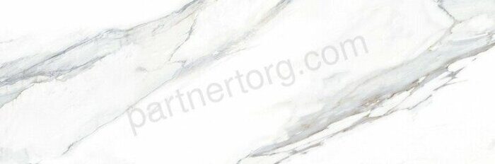 Alicante Statuario Delacora настенная плитка белая глянцевая 24,6х74см