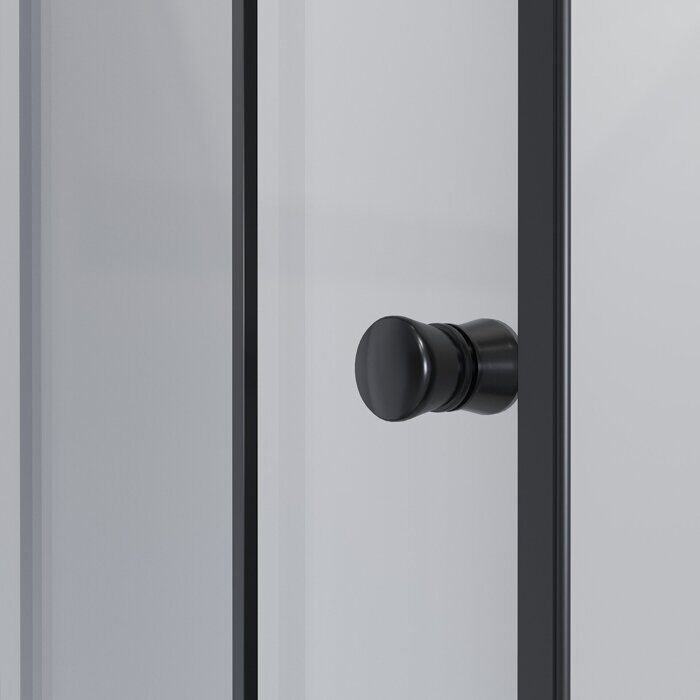 Niagara NG-018-14QT, душевое ограждение, дверь раздвижная, 100х80х195 см, тонированное стекло 4 мм, профиль черный