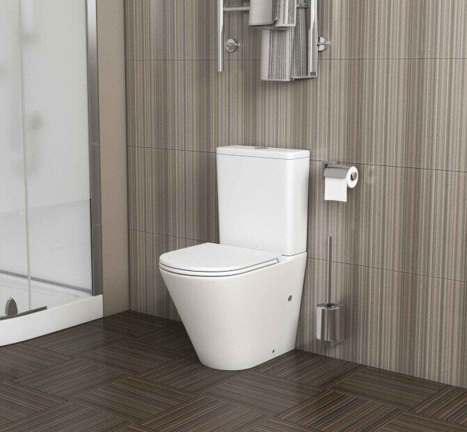 Grossman GR-4450MSQ напольный безободковый унитаз Торнадо белый матовый с сидением