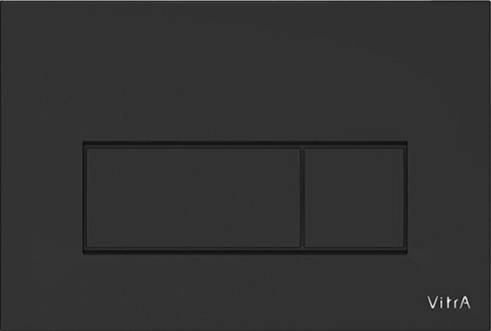 Панель смыва для инсталляции черная матовая Root Square Vitra 740-2311