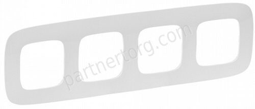 Рамка 4 поста для серии Valena Legrand Allure в белом цвете