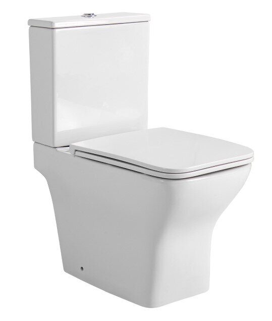 Леон Квадро Aquatek унитаз напольный безободковый Торнадо с сидением