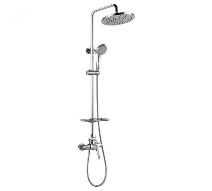 Linara LM0460C, душевая система с тропическим душем, без излива, хром Lemark