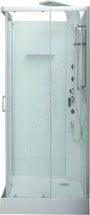 Passion S душевая кабина 90х90см прозрачное стекло, с гидромассажем Aquanet