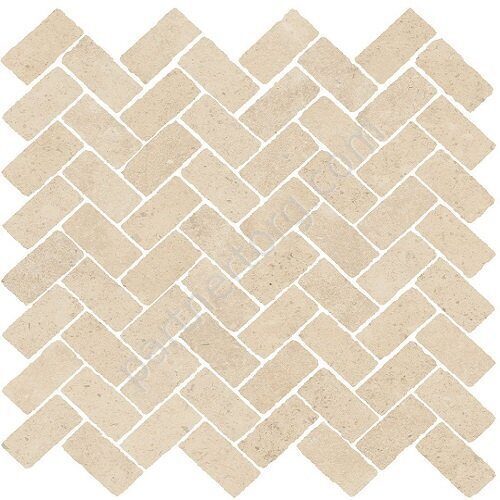 Room Beige Stone Mosaico Cross патинированная мозаичная плитка бежевая Italon 31,5х29,7см