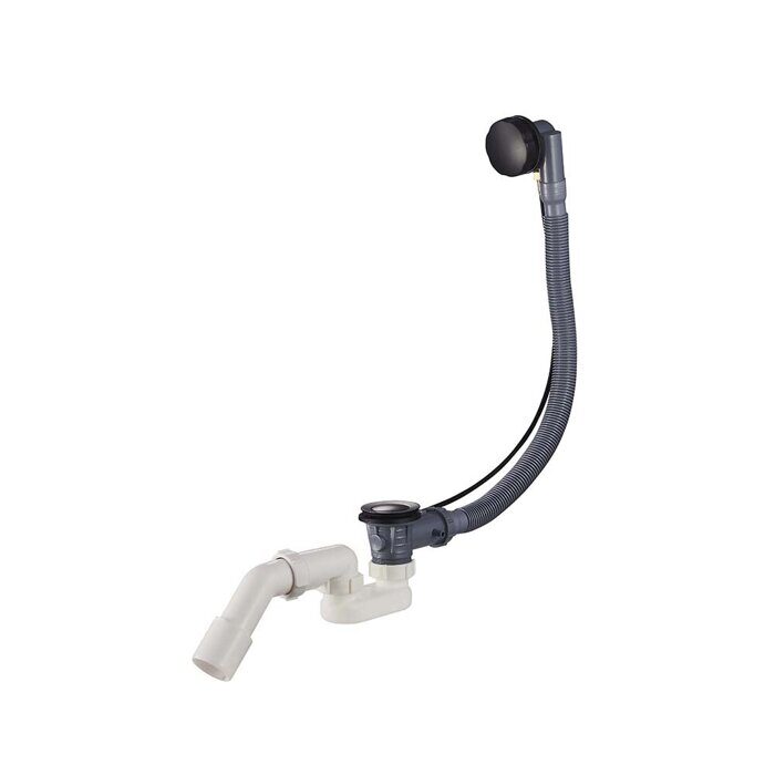 R600.30.06 Raglo слив-перелив для ванны полуавтомат, черный