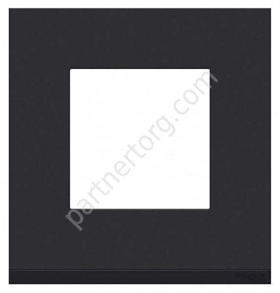 Рамка 1 пост Unica New Schneider Electric, Антрацит