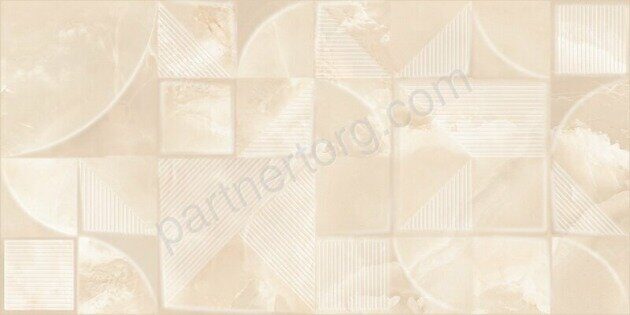 Opale Beige Struttura настенная плитка бежевая глянцевая декофон 31х63см Azori