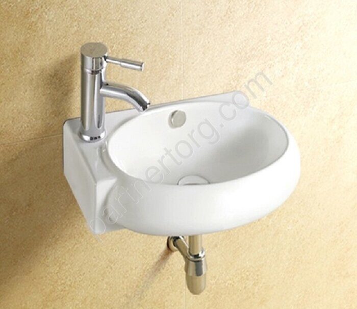 CeramaLux 9100 раковина подвесная прямоугольная белая