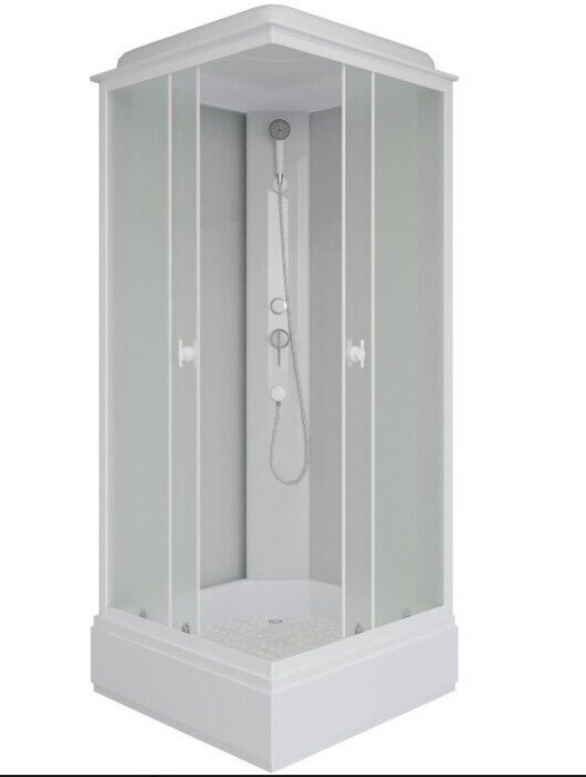 Niagara Promo P80/26Q/MT, душевая кабина угловая квадратная 80х80х215 см, матовое стекло, средний поддон