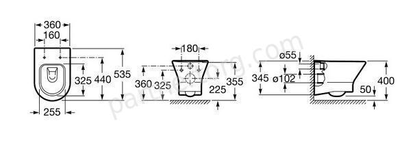 Nexo Roca унитаз подвесной