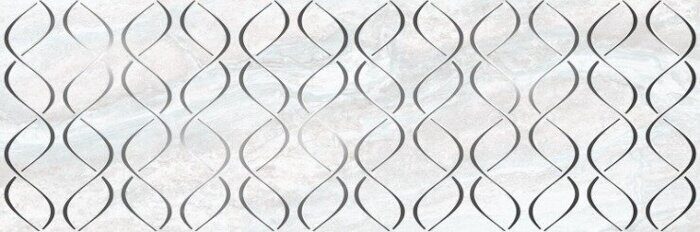 Groove Delacora декоративная плитка белая с рисунком глянцевая 24,6х74см