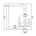 S70.61.09 Splenka Смеситель для кухни с подключением к фильтру питьевой воды, графит