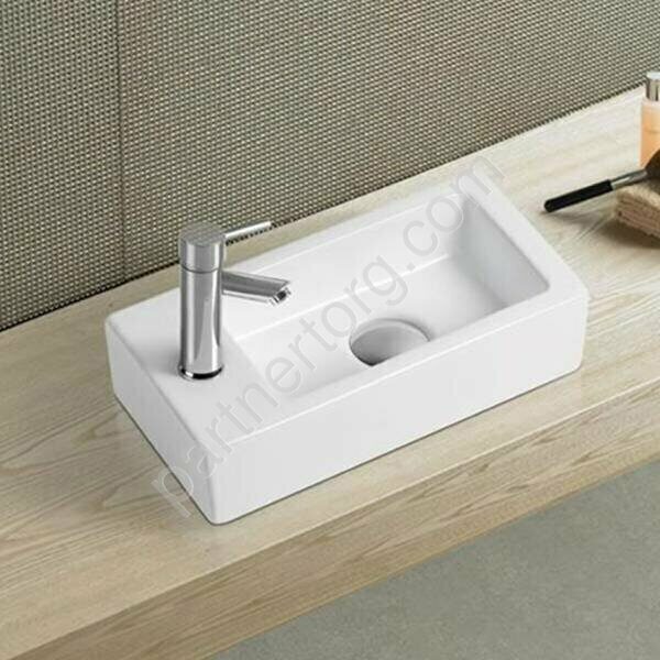 Раковина накладная/подвесная 7782-805 36,5х18х90см