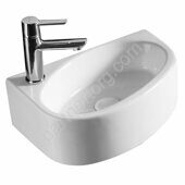 Azario Trend белая раковина навесная 42х29х14см AZ-4519A левая
