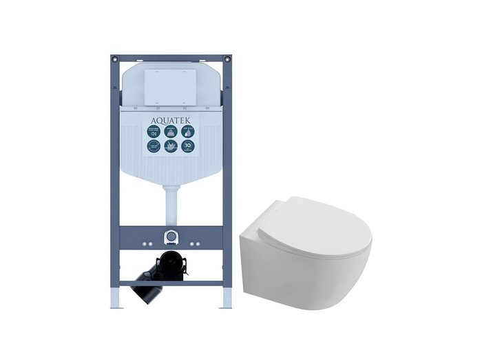 Set Aquatek Сириус комплект рама INS-0000023 и унитаз AQ1582T-00