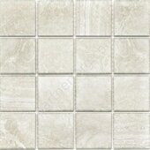 Бежево-серая крупная керамогранитная мозаика Porcelain series PR7373-37