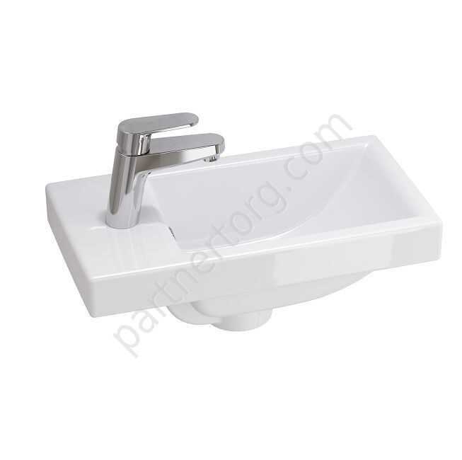 Como 40 см раковина встраиваемая белая, Cersanit