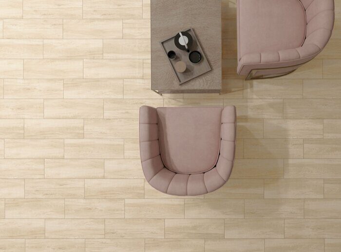 Фергана светло-бежевый матовый карвинг керамогранит 20x60см Global Tile