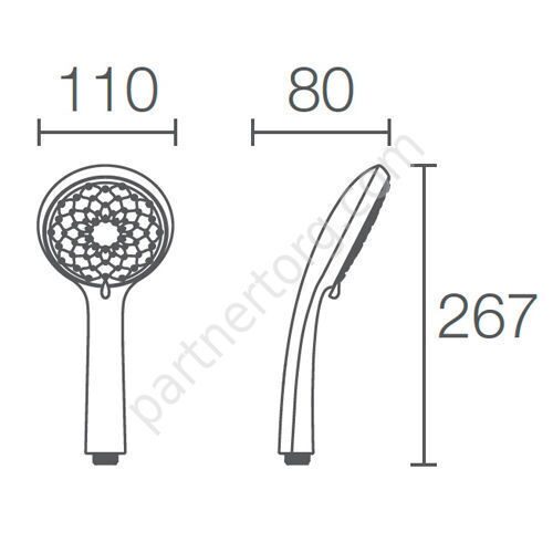 Awaken Organic 110 душевая лейка Jacob Delafon