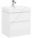 Бруклин 60 тумба белая для ванной комнаты с раковиной-столешницей 60 cm  (SLIM SYNERGY) Sanovit Aquanet