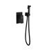 Rose R2805H Смеситель с гигиеническим душем встраиваемый, черный