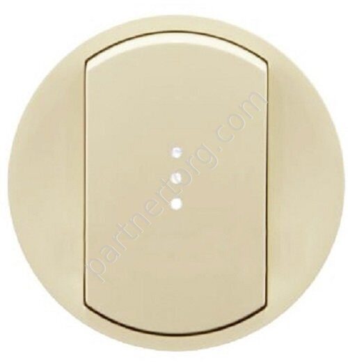 Legrand Celiane лицевая панель для выключателя, с подсветкой, цвет слоновая кость