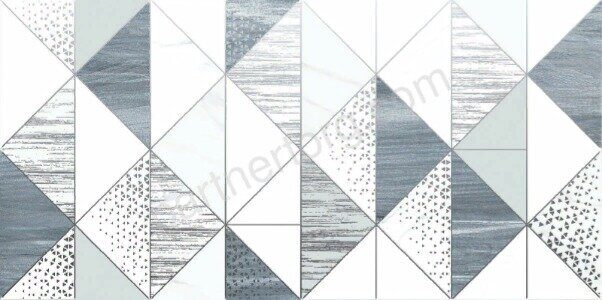 Julia AltaCera декор керамический серый глянцевый 24,9х50см