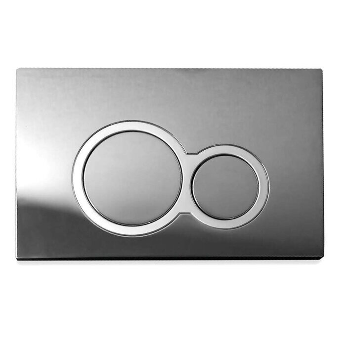 Клавиша смывная для инсталляции, хром, круг с рамкой Alpha CS003-СMRF