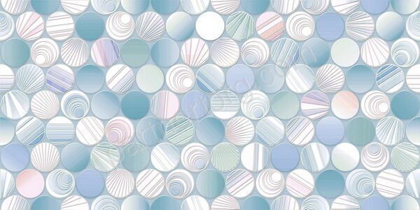 Bolle настенная плитка бирюзовая глянцевая 25х50см Alma Ceramica TWU09BOL016