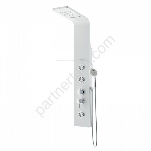 Joy AM.PM гидромассажная панель с верхним душем W85P-2-136AW