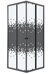 Niagara Eco NG-1010-14QBLACK душевое ограждение 100х100см,  раздвижное, черный профиль стекло Мозаика