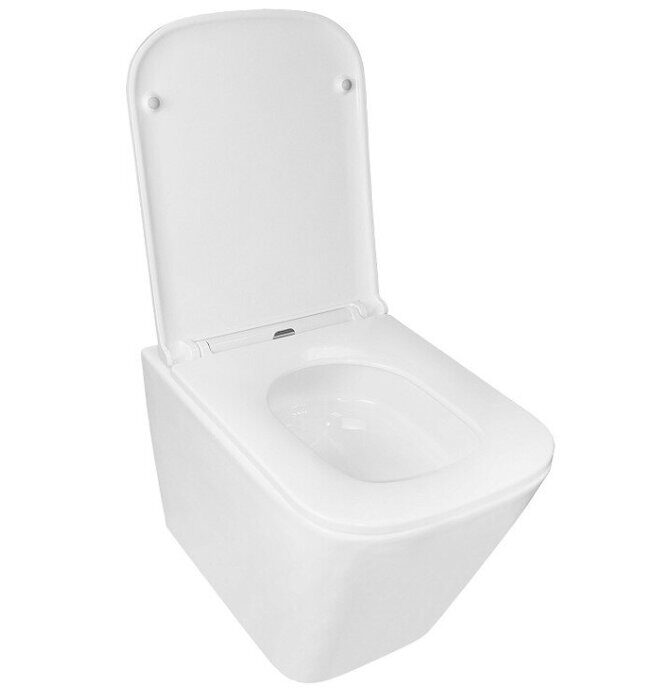 Azario Teramo Торнадо унитаз подвесной безободковый с сидением микролифт AZ-0052-UQ3