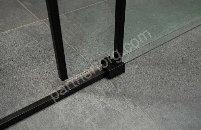 Aquanet Pleasure AE60-N-150H200U-BT, 00273599, душевая дверь 150х200 см, прозрачное стекло, черный профиль