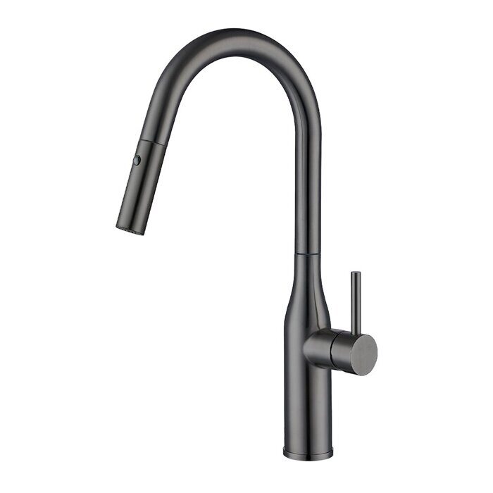 Gappo G4398-41 смеситель для кухни с выдвижным изливом оружейная сталь