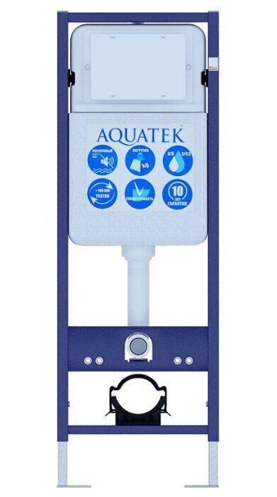 Standart 37см узкая инсталляция для подвесного унитаза Aquatek