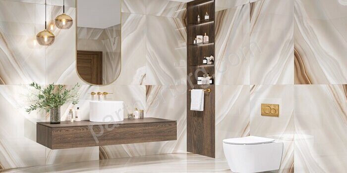 Angel Agate Latte LCM керамогранит бежево-кофейный глянцевый 120х60см