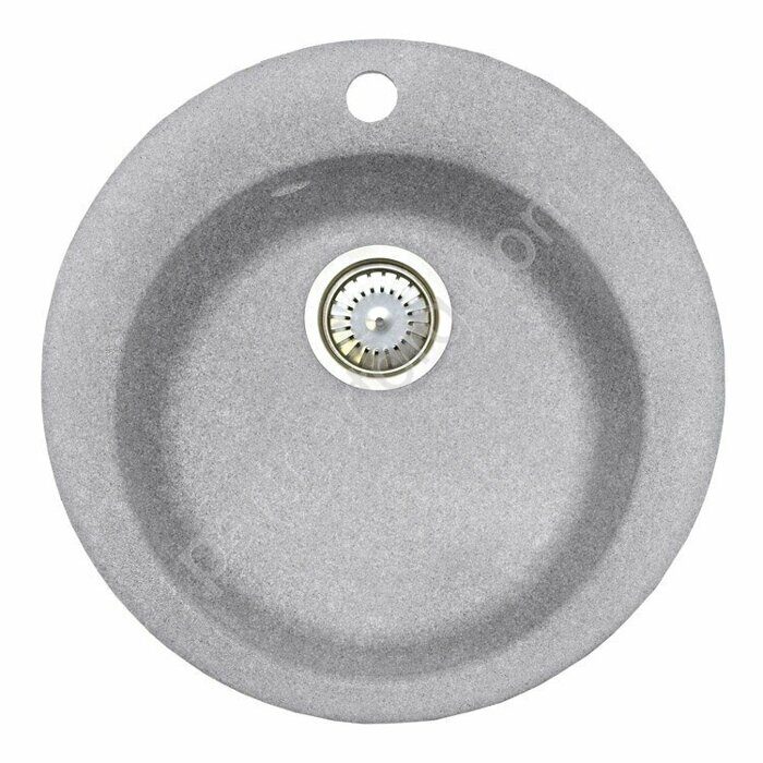 Fosto КМД-51к каменная кухонная мойка, цвет искристый серый