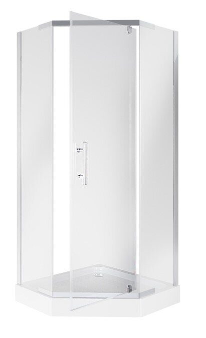 Niagara Eco NG-009-14D 90х90х195см душевое ограждение, поддон  13см,  хром, прозрачное стекло