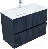 Джейн 90 тумба маренго для ванной комнаты с раковиной-столешницей Фортуна 90 Aquanet