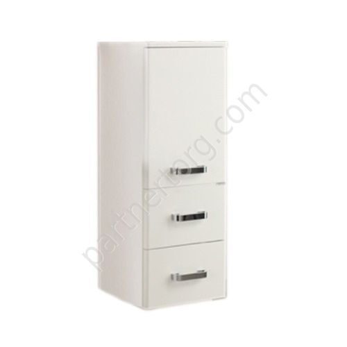 Америна 35 шкаф-пенал белый подвесной для ванной комнаты Aquaton