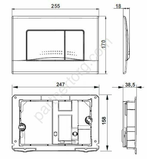Панель смыва Roca Active 32B