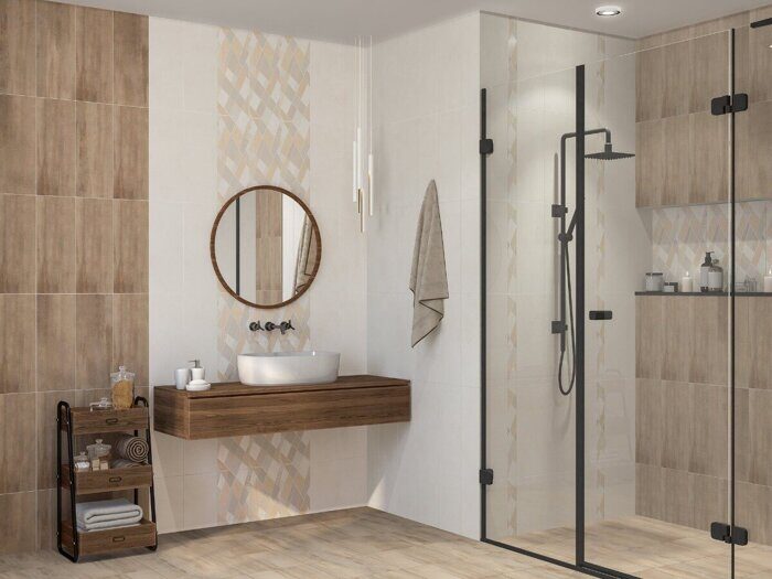 Sonnet Beige плитка для пола коричневая матовая 42х42см Azori