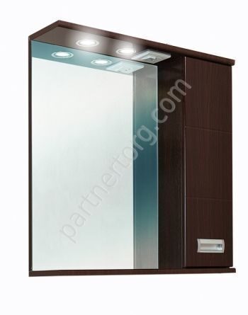 Балтика 65.02 Нью шкаф с зеркалом для ванной комнаты Оника